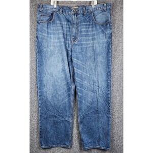 Foundry Supply Co Jeans Women 46x32 Blue Straight Leg High Rise Medium Wash